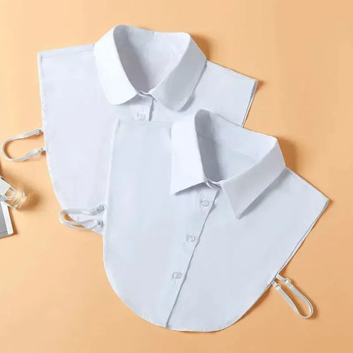 Fashion 2025 Front Tie White Fake Collar for Women Stand Detachable Collar Fake Girls Vintage Lace Ladies False Blouse Collar